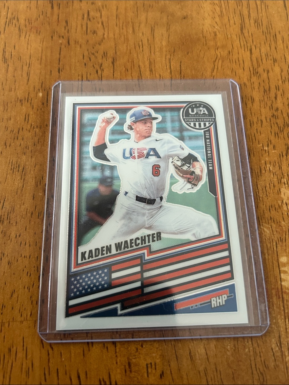 Panini USA Baseball Card - White, Red, Blue